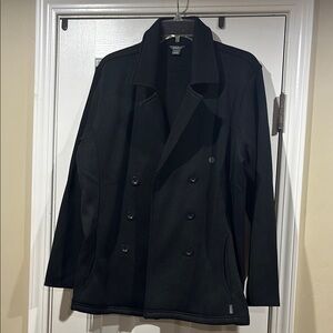 Eddie Bauer Classic Black Peacoat